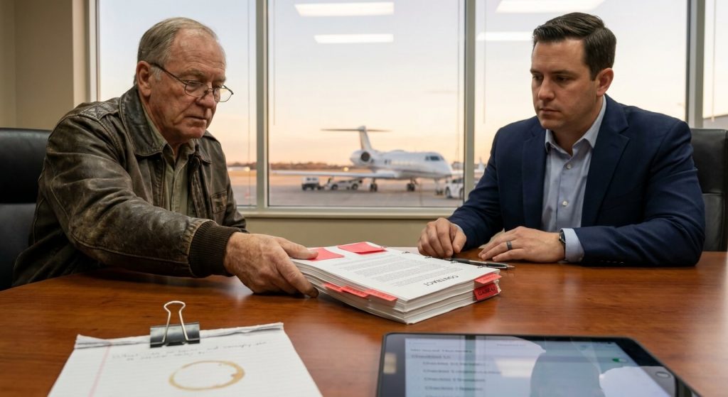 The Private Aircraft Management Trap: Avoiding Regulatory Jeopardy and Hidden Costs 4 - image 4 Professional aircraft management operations and compliance documentation process
